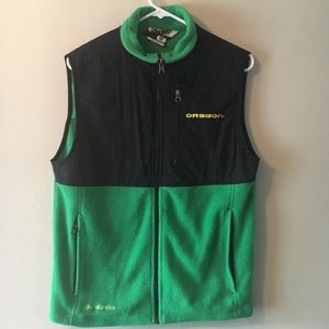 Columbia Sportswear fleece vest Oregon Ducks Small